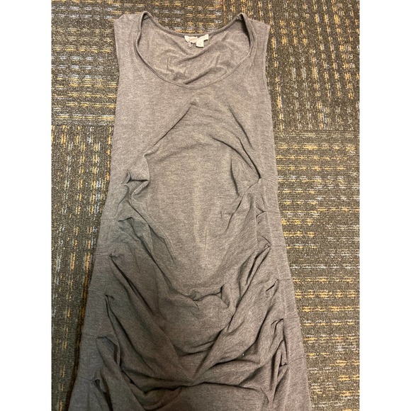 Ingrid & Isabel maternity midi tank dress Sz:XS excellent condition gray - Picture 4 of 11